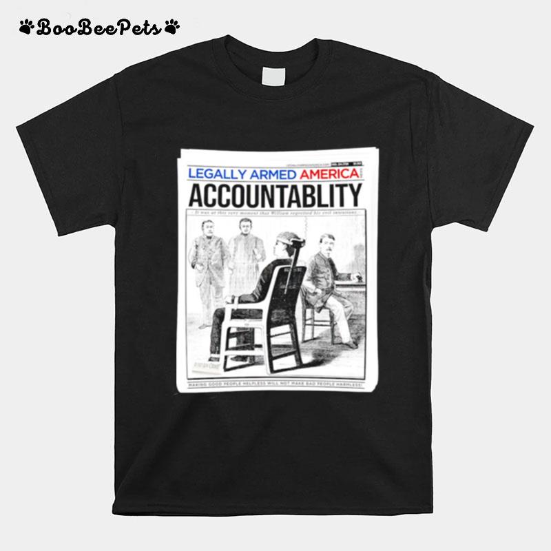 Electric Chair Accountability T-Shirt