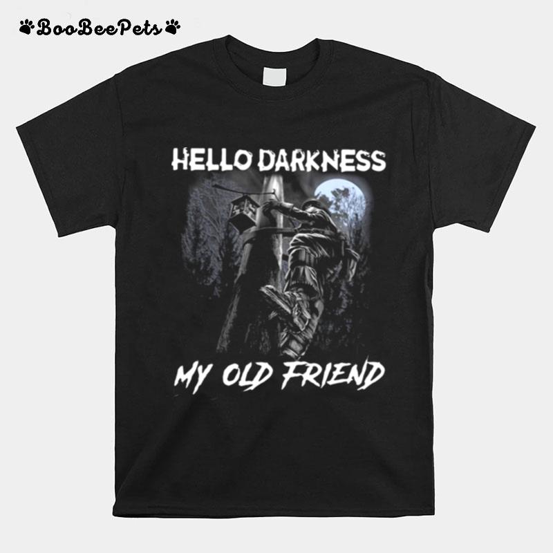 Electrician Hello Darkness My Old Friend T-Shirt