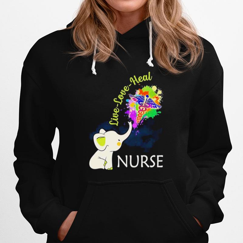 Elephant Nurse Live Love Heal Hoodie