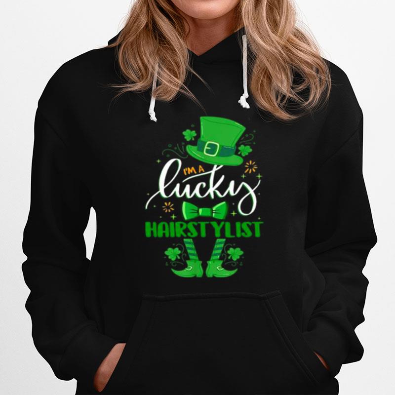 Elf Im A Lucky Hair Stylist St Patricks Day Hoodie