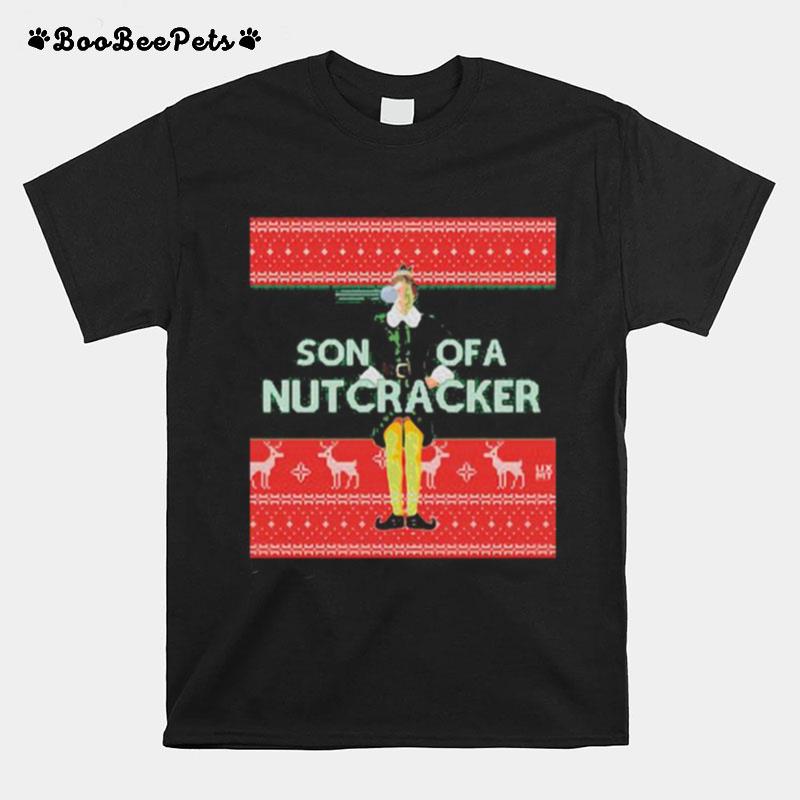 Elf Son Of A Nutcracker Ugly Christmas T-Shirt