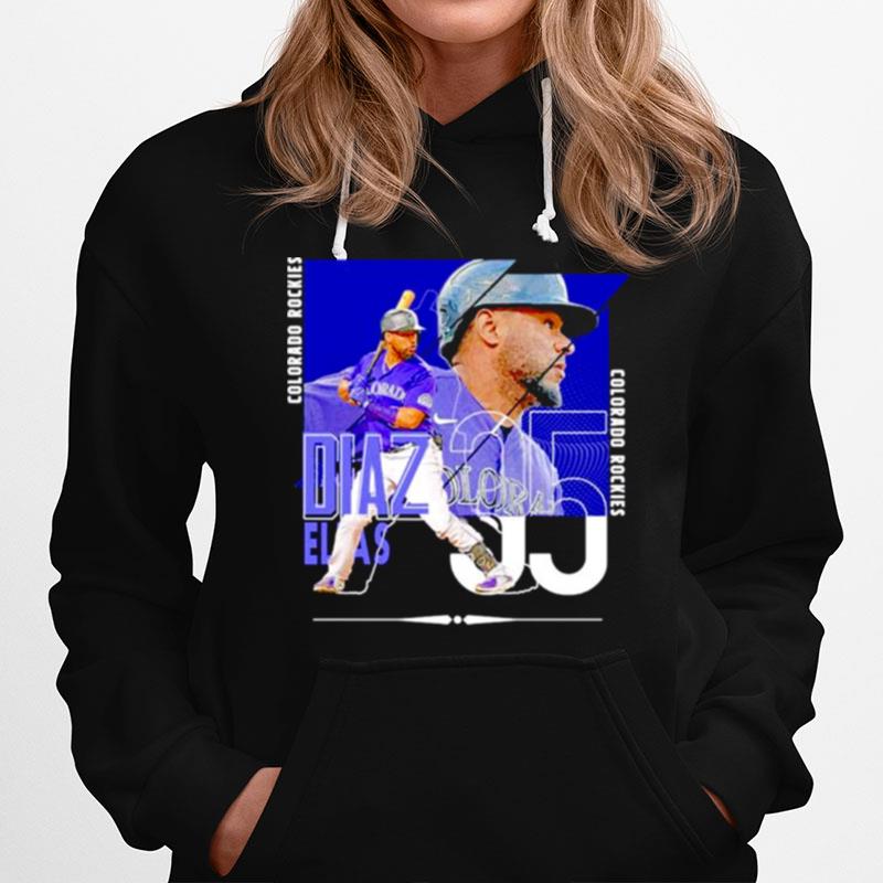 Elias Diaz Colorado Rockies Baseball Poster Hoodie