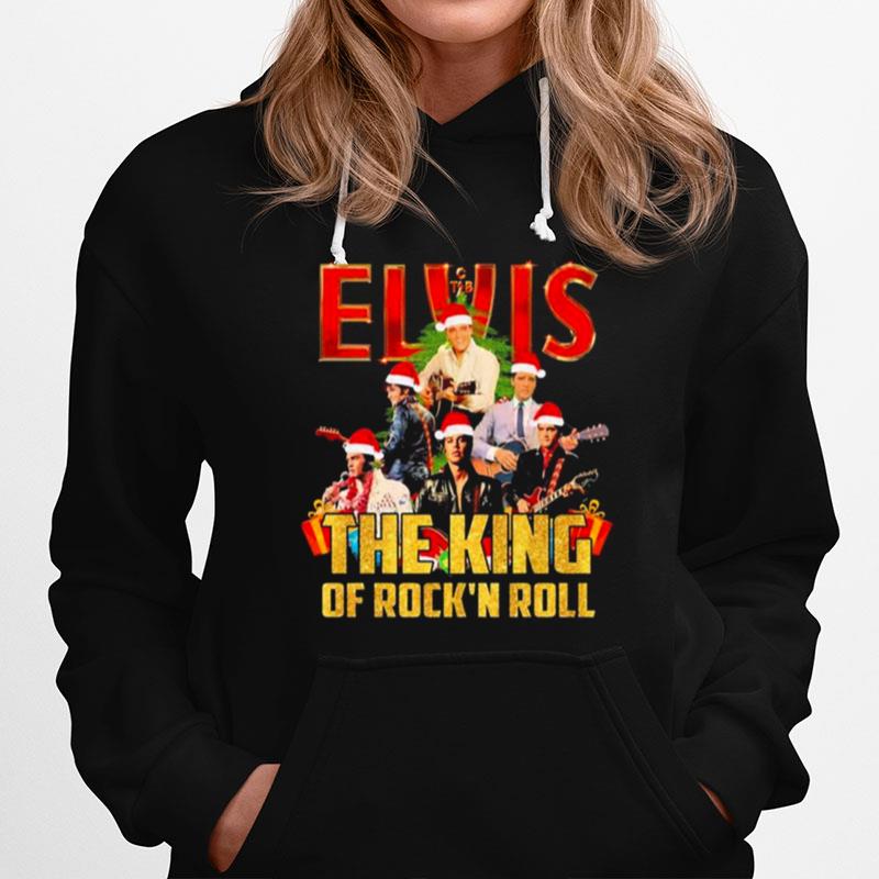 Elvis Presley The King Of Rockn Roll Merry Christmas Hoodie