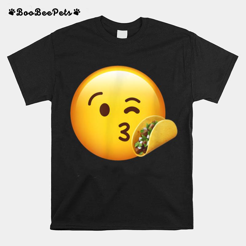 Emoticon Taco I Love Tacos T-Shirt