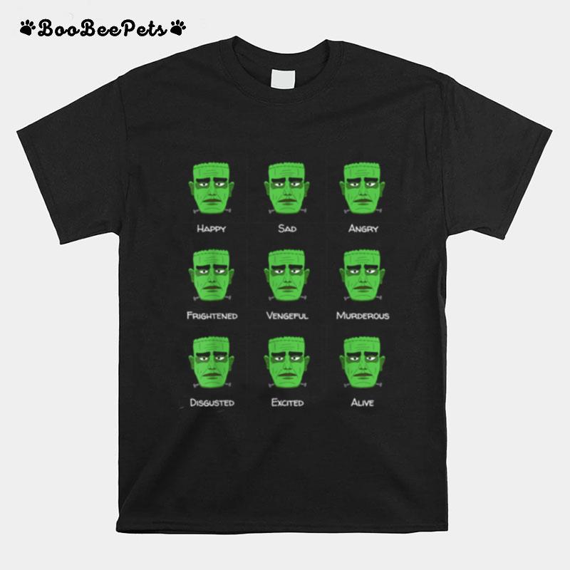 Emotions Of Frankenstein Halloween Costume T-Shirt