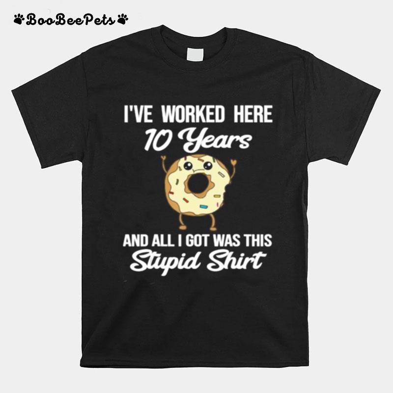 Employee Appreciation Gift For 10 Year Work Anniversary T-Shirt