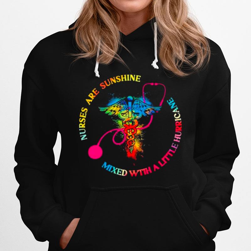 Emt Nurse Are Sunshine Mixed With A Little Hurricane Hoodie