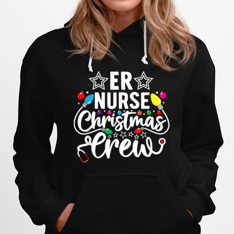 Er Nurse Christmas Crew Emergency Room Icu Nursing Squad Hoodie