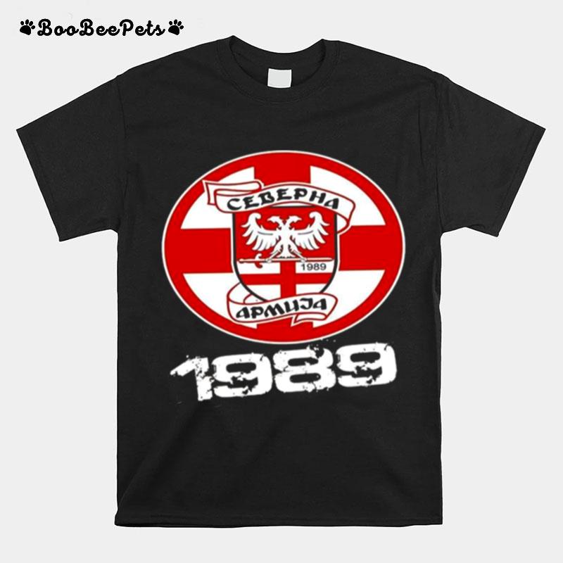 Est 1989 Logo Crvena Serbian T-Shirt