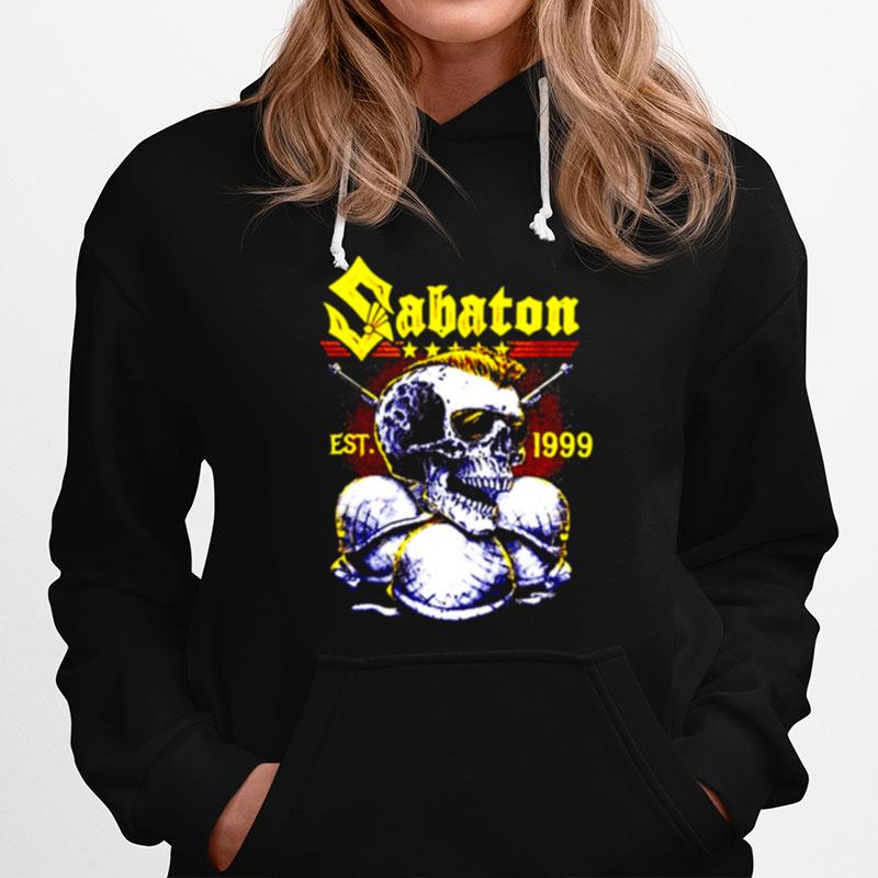 Est 1999 Gtgt Sabaton Rock Band Hoodie