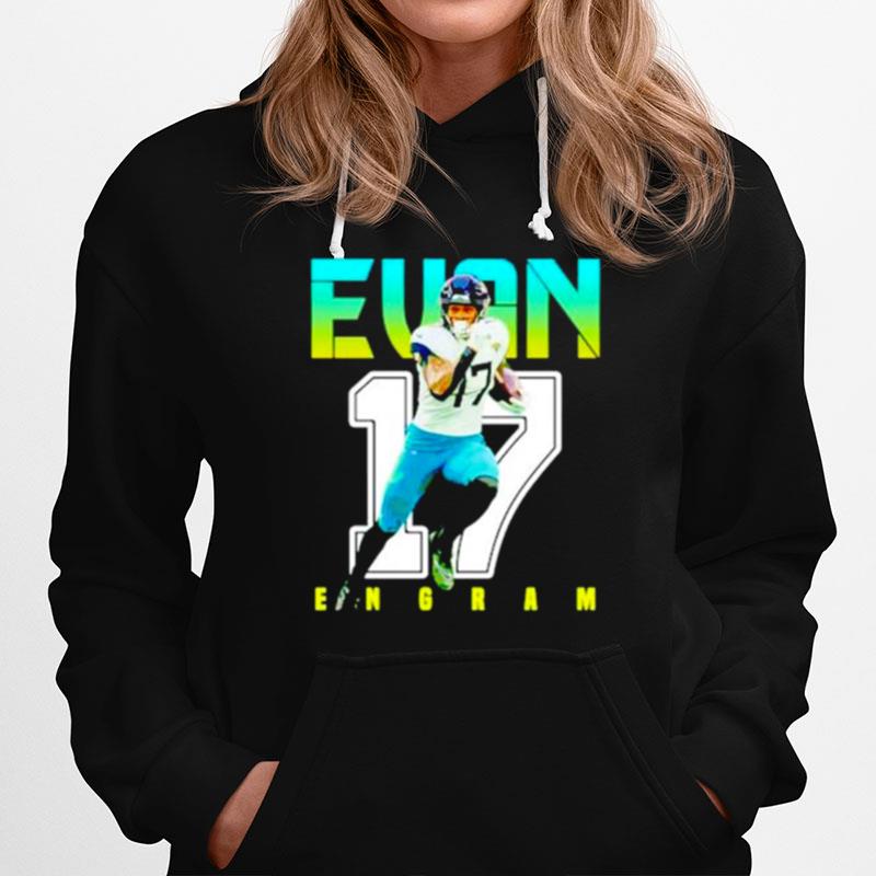 Evan Engram 17 Jacksonville Jaguars Football Poster Hoodie