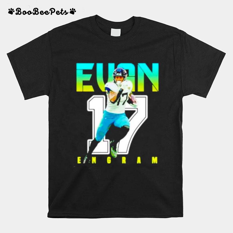 Evan Engram 17 Jacksonville Jaguars Football Poster T-Shirt