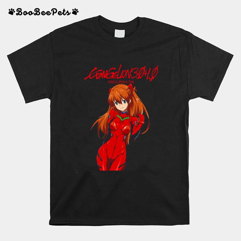 Evangelion Asuka Langley Portrait Anime T-Shirt