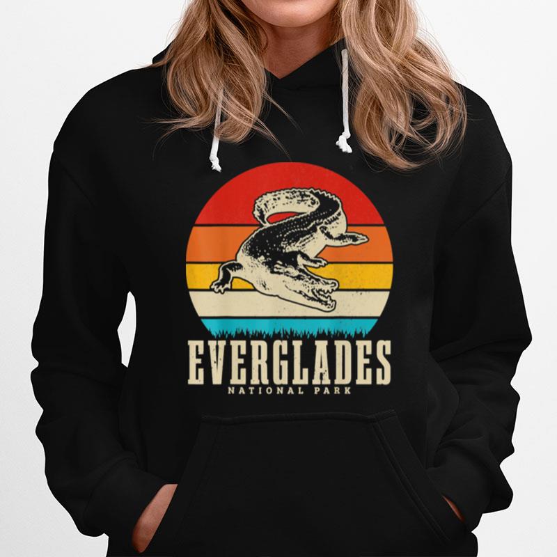 Everglades National Park Usa Krokodil Florida Vintage Hoodie