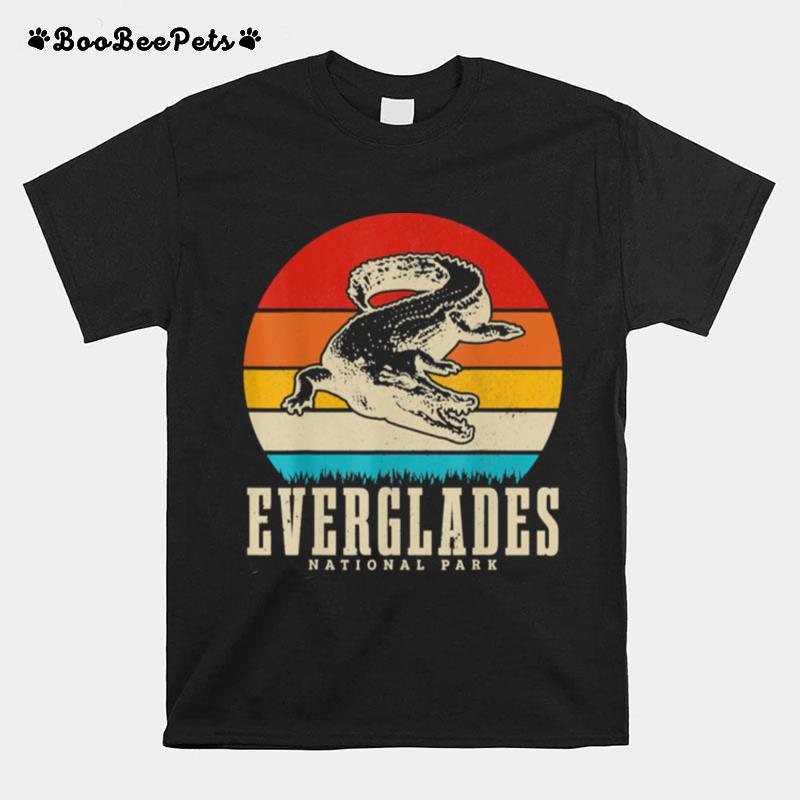 Everglades National Park Usa Krokodil Florida Vintage T-Shirt