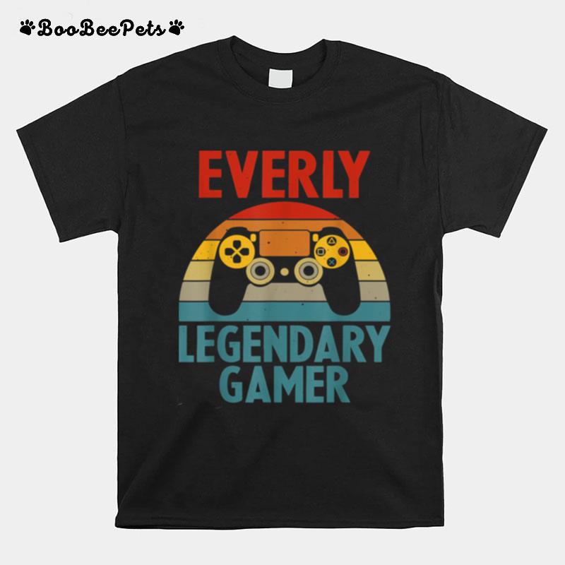 Everly Name Personalized Gaming Geek Birthday T-Shirt