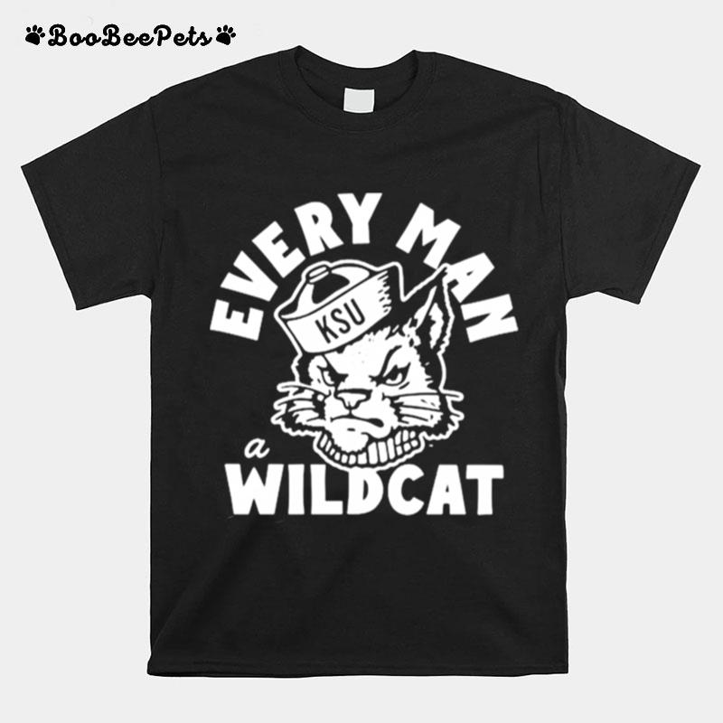 Every Man A Wildcat Vintage K State T-Shirt