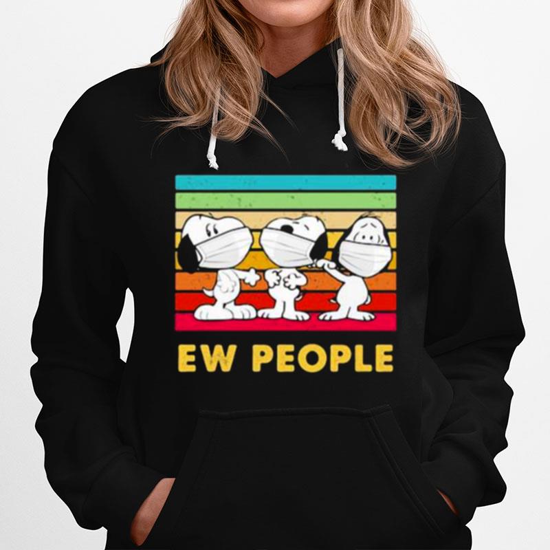 Ew People Snoopy Wear Mask Covid Vintage Hoodie