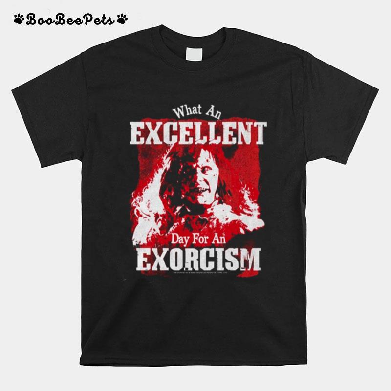 Excellent Day For An Exorcism Exorcist 80S 90S Horror T-Shirt