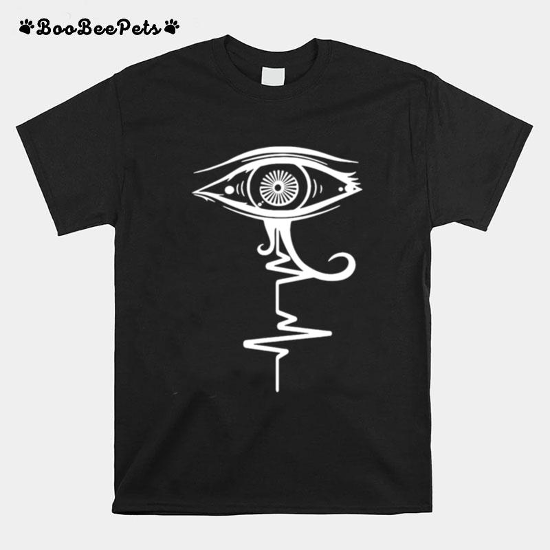 Eye Of Ra Pulse Heartbeat Egyptian Mythology Horus T-Shirt