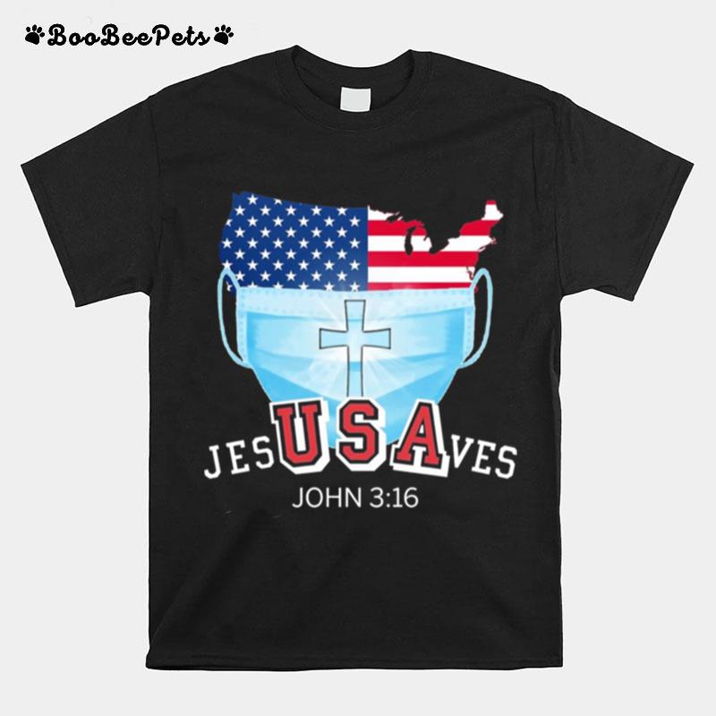 Face Mask Texas American Flag Jes Usa Ves John T-Shirt