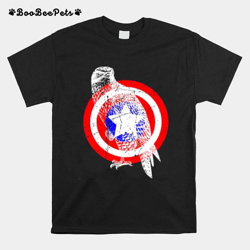 Falcon America Distressed Captain Gear T-Shirt