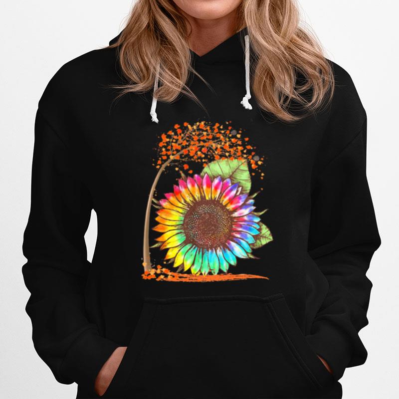 Fall Autumn Colorful Sunflower Hoodie