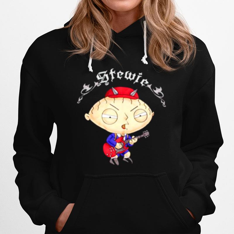 Family Guy Stewie As Angus Young Ac Dc Hoodie