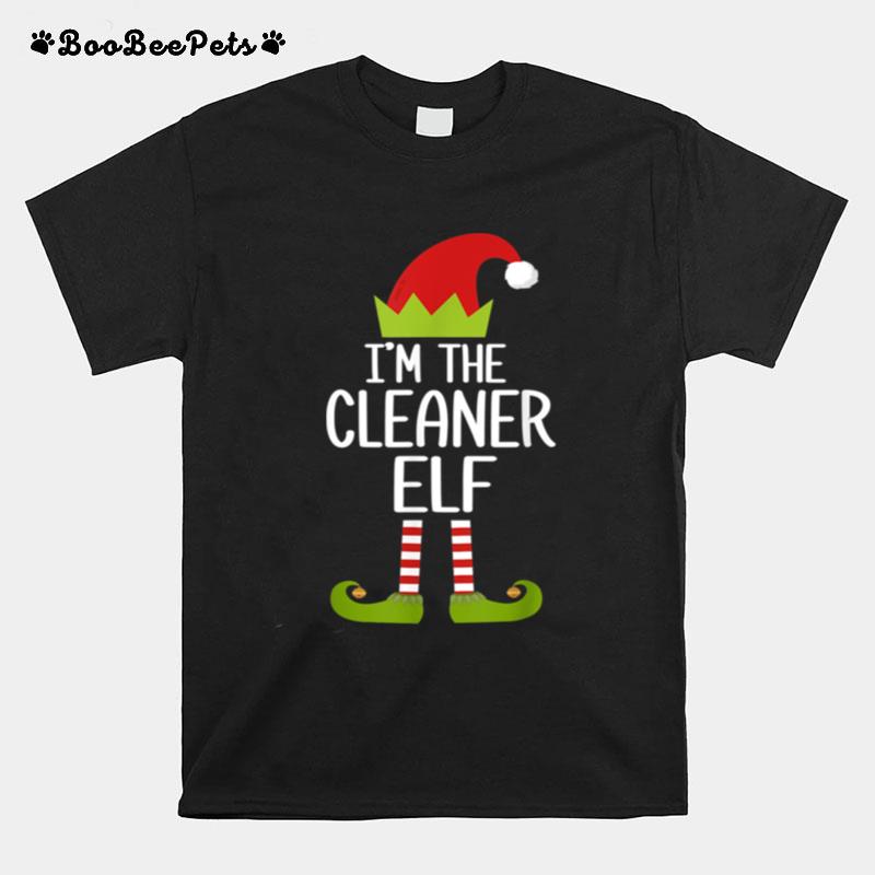 Family Matching Christmas Xmas Im The Cleaner Elf T-Shirt
