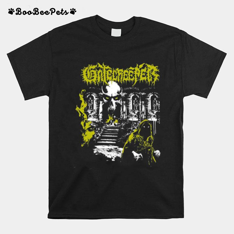 Fan Art Gatecreeper Death Metal Yellow Design T-Shirt