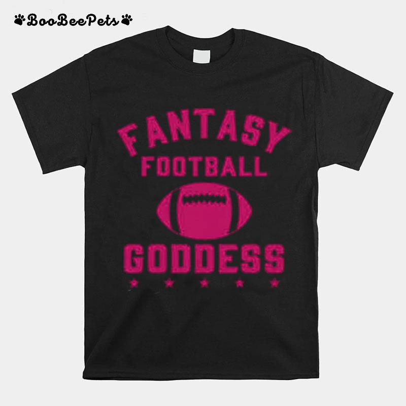 Fantasy Football Goddess Pink T-Shirt
