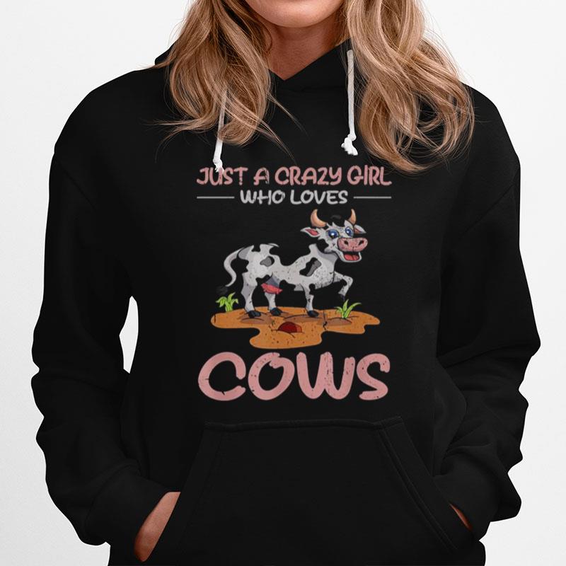 Farm Cow Girls Farm Animal Farmer Cute Cow Hoodie