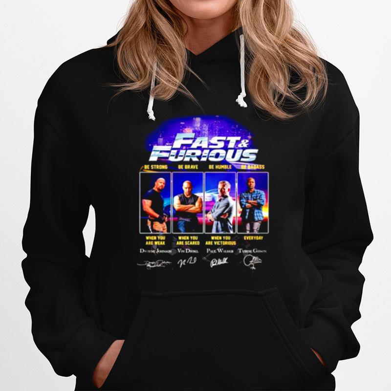 Fast And Furious Characters Signature Hoodie