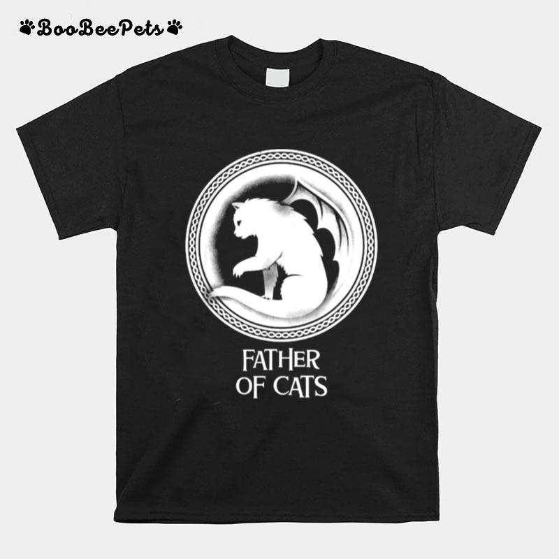 Father Of Cats Funny Dad T-Shirt