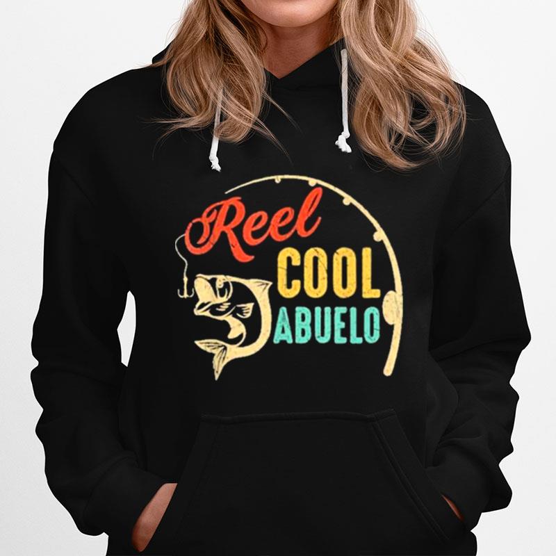 Fathers Day Fishing Reel Cool Abluelo Vintage Hoodie