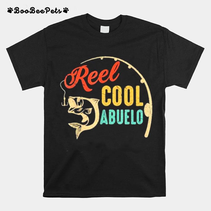 Fathers Day Fishing Reel Cool Abluelo Vintage T-Shirt