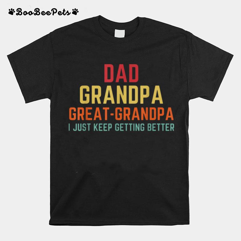 Fathers Day From Grandkids Dad Grandpa Great Grandpa T-Shirt