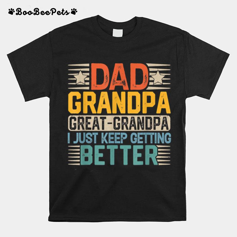 Fathers Day Gift From Grandkids Dad Grandpa Great Grandpa T B09Zqb65F7 T-Shirt