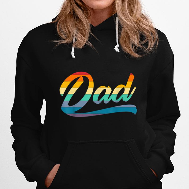 Fathers Day Rainbow Dad Funny Dad T B09Zkwc9Z6 Hoodie