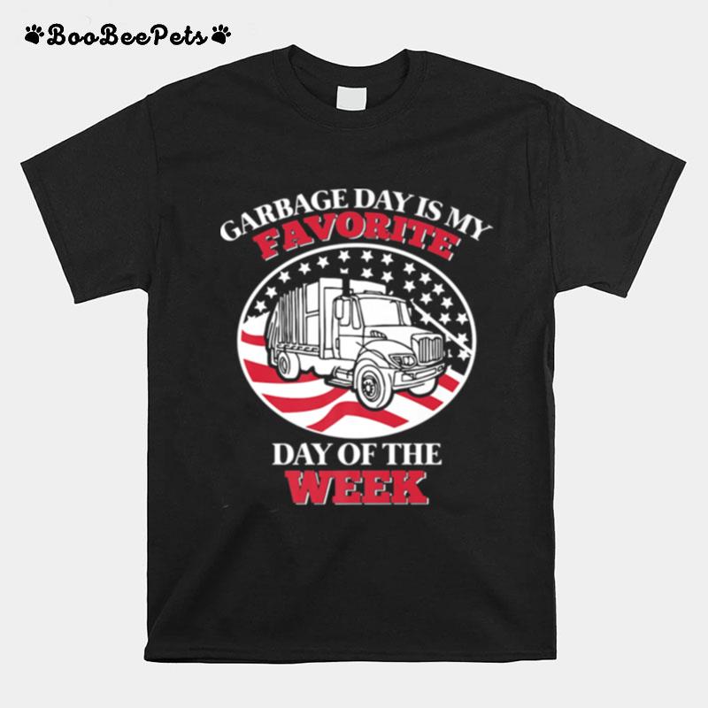 Favourite Garbage Day Garbage Truck Boys T-Shirt