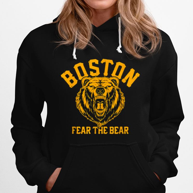 Fear The Bear Hockey Beware Of Boston Gameday Bruin Hoodie