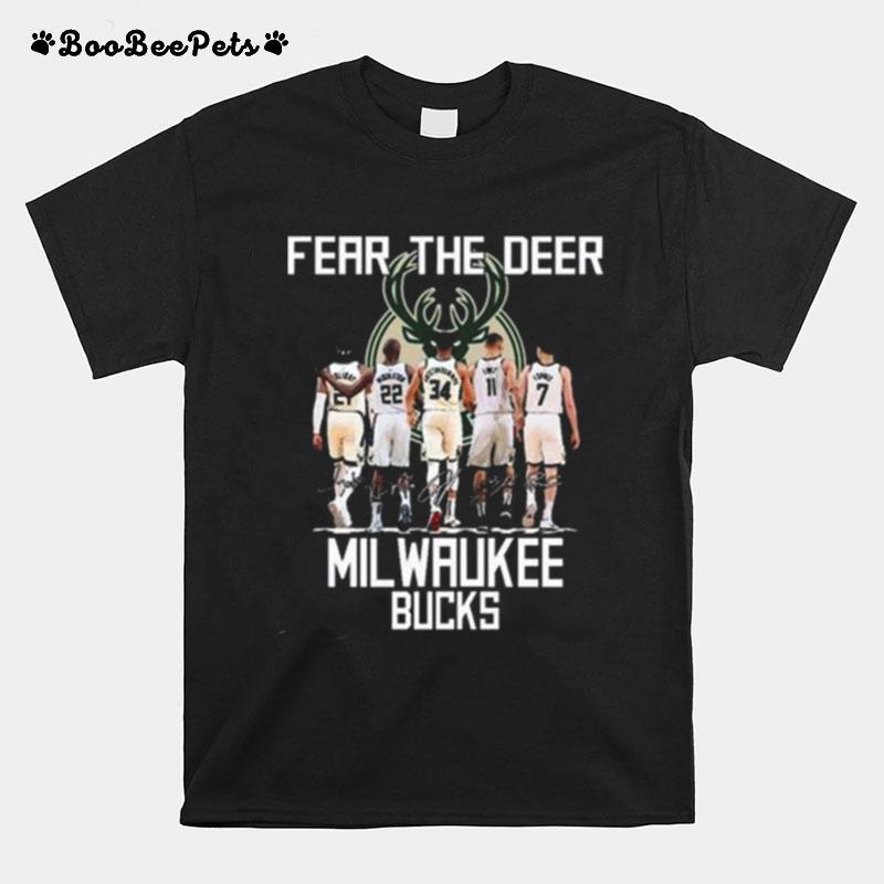 Fear The Deer Milwaukee Bucks Players 2022 T-Shirt
