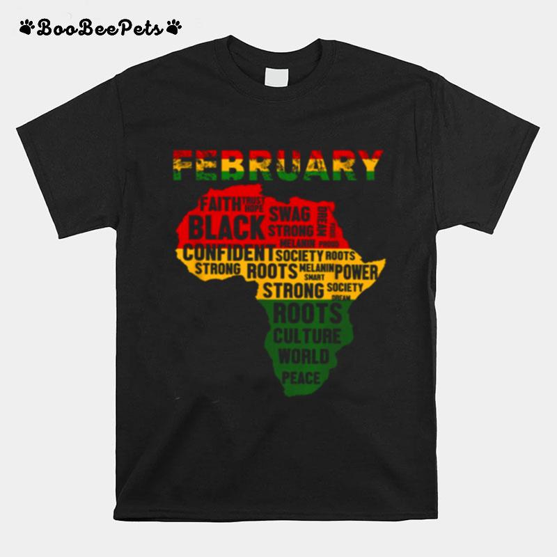 February Faith Trust Hope Black Confident T-Shirt
