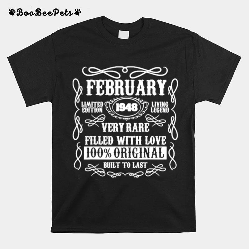 February Limited Edition 1948 Living Legend Very Rare T-Shirt