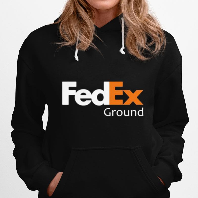 Fedex Ground Logo White Orange Hoodie