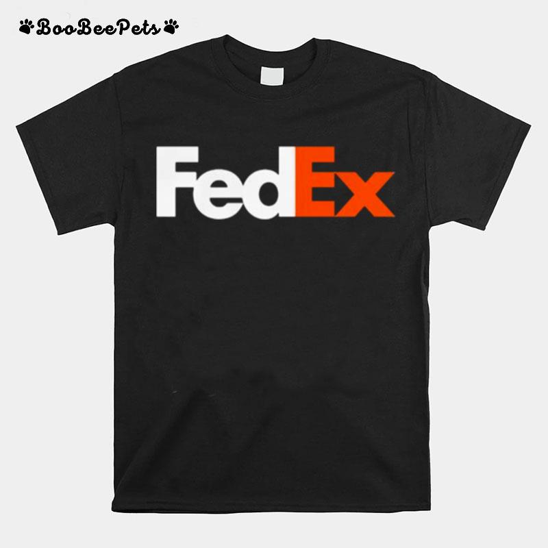 Fedex Logo White Orange T-Shirt