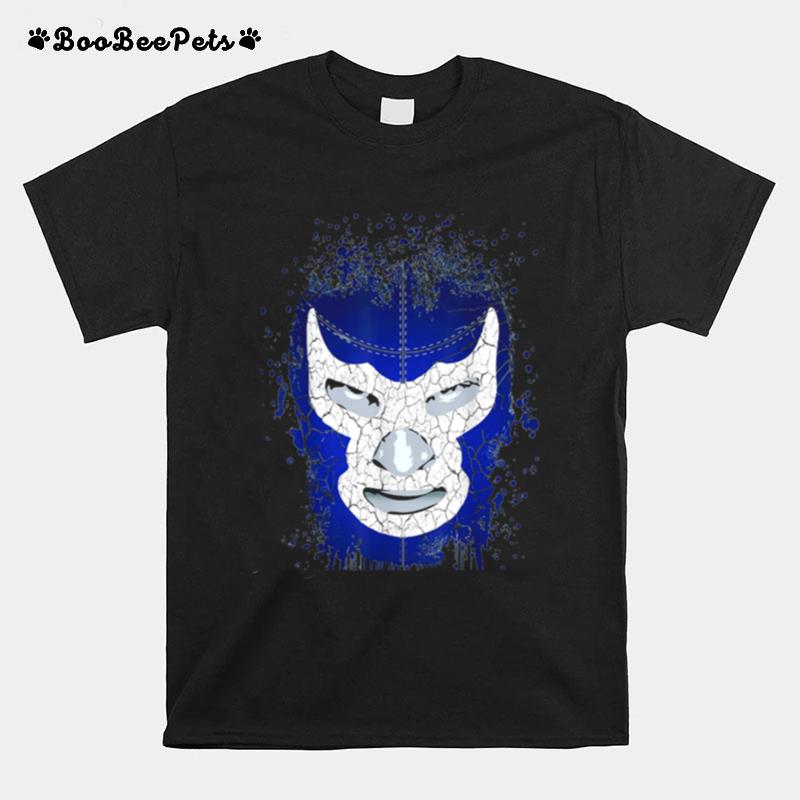 Feelink Demon Blue Lucha Libre Mexican Wrestler Legend T-Shirt