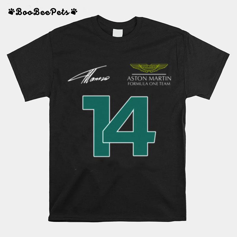 Fernando Alonso 14 Aston Martin F1 2023 Formula 1 T-Shirt