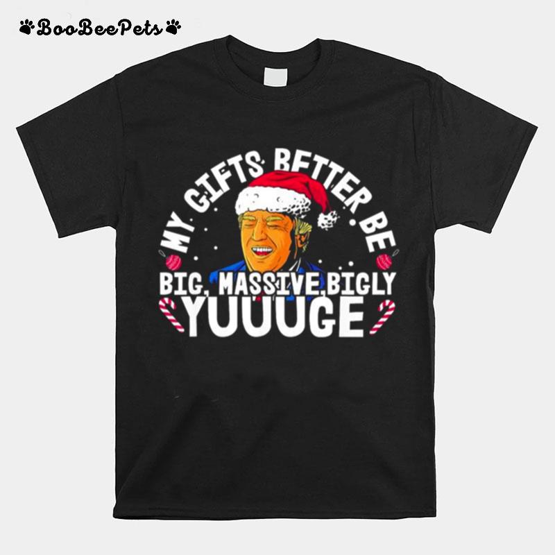 Festive Trump Holiday Christmas Design Seeking Yuge T-Shirt