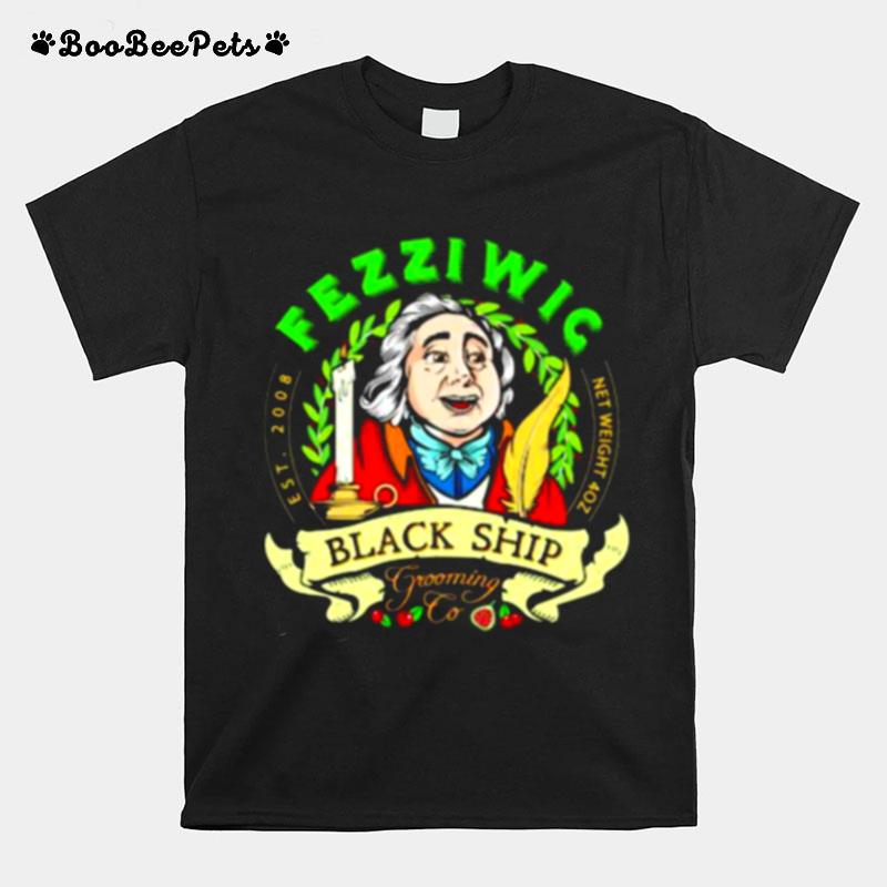 Fezziwic Black Ship Grooming To Net Weight T-Shirt